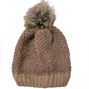 Merona Pompom Beanie in Color Brown